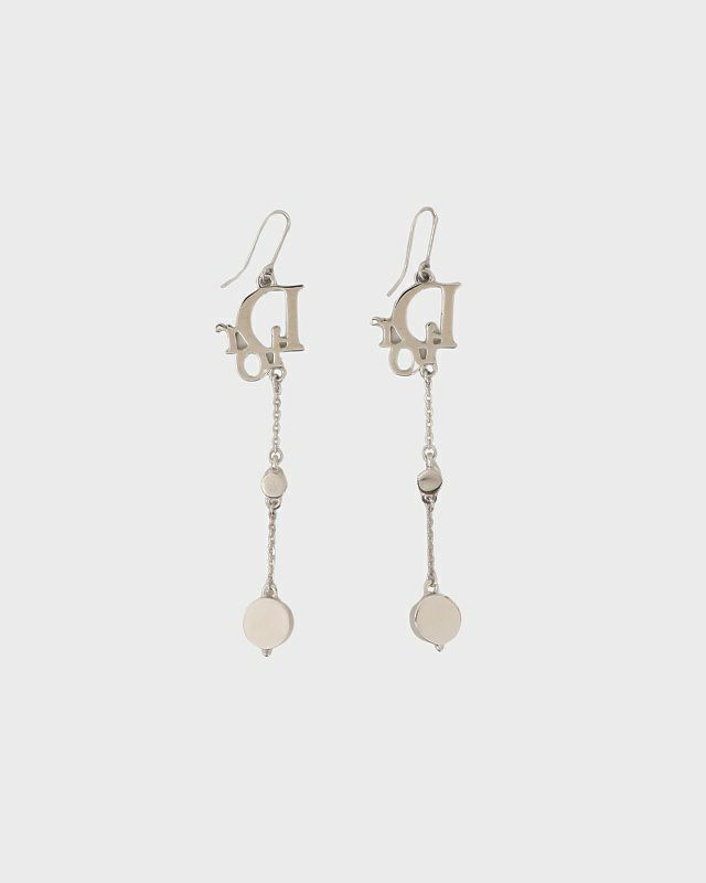 DIOR ロゴラインストーンピアス | Hedy