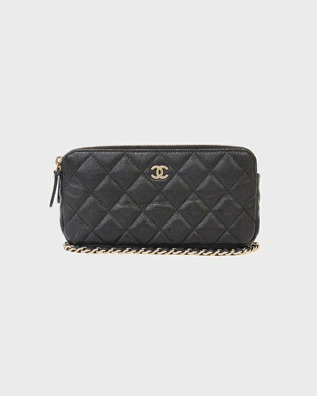 CHANEL キャビアスキン ウォレット CHANEL キャビアスキンチェーンウォレット | Hedy