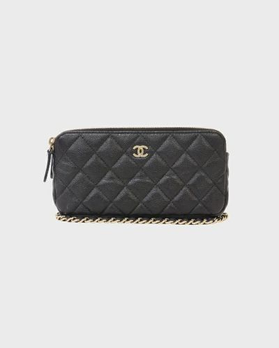 CHANEL キャビアスキン CHANEL キャビアスキンチェーンウォレット | Hedy