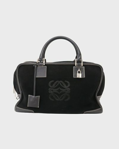LOEWE　アマソナ36スウェード LOEWE ロエベ ハンドバッグ アマソナ36 スエード/レザー レッド