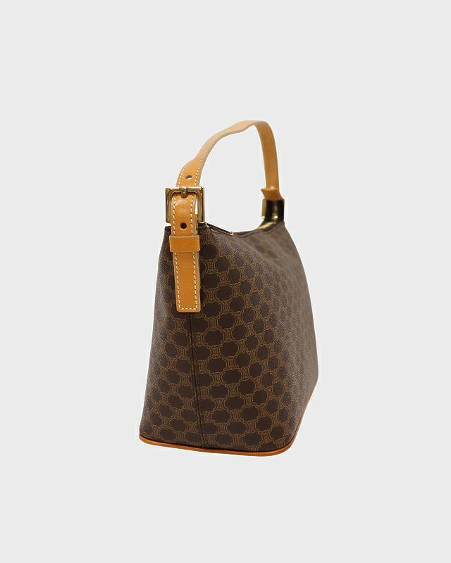 【極美品】CELINE セリーヌ マカダム ワンショルダーバッグ CELINE - □□CELINE セリーヌ マカダム ワンショルダーバッグ