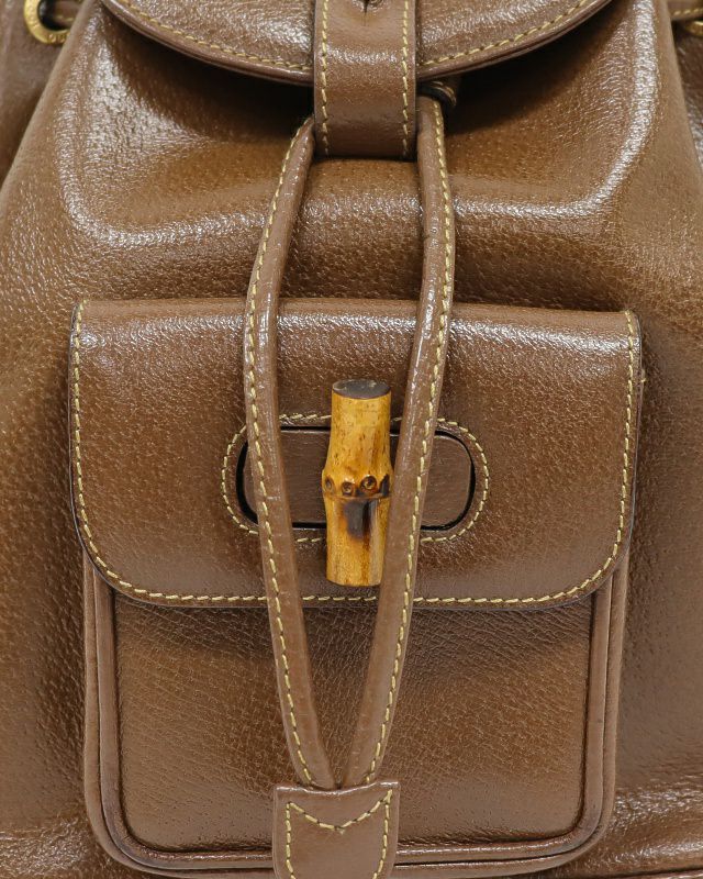 GUCCI バンブーレザーリュックサック | Hedy