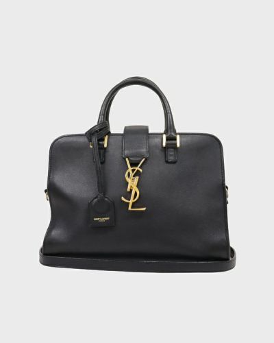 ボストンバッグYves Saint-Laurentバッグ YVES SAINT LAURENT LOGO EMBOSSED DESIGN LEATHER BOSTON BAG