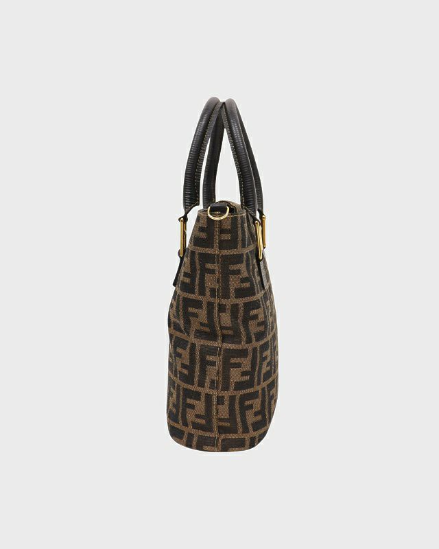 FENDI ズッカ柄　ハンドバッグ　難あり　ジャンク FENDI フェンディ ズッカ柄 ハンドバッグ PVC レディース [中古