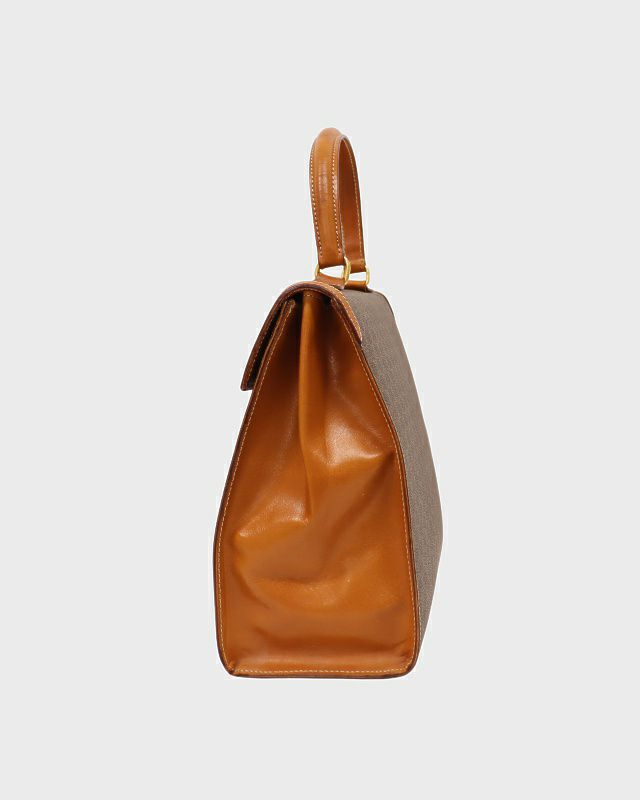 CELINE セリーヌ ハンドバッグ マカダム柄 ガンチーニ ゴールド金具 CELINE(セリーヌ) OLD CELIEN macadam shoulder bag マカダム柄