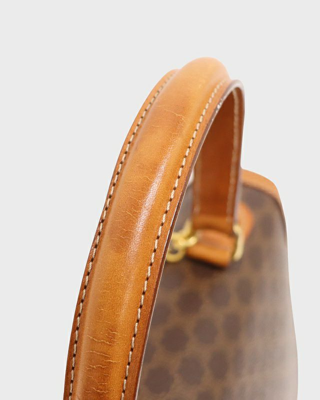 CELINE セリーヌ ハンドバッグ マカダム柄 ガンチーニ ゴールド金具 CELINE(セリーヌ) OLD CELIEN macadam shoulder bag マカダム柄