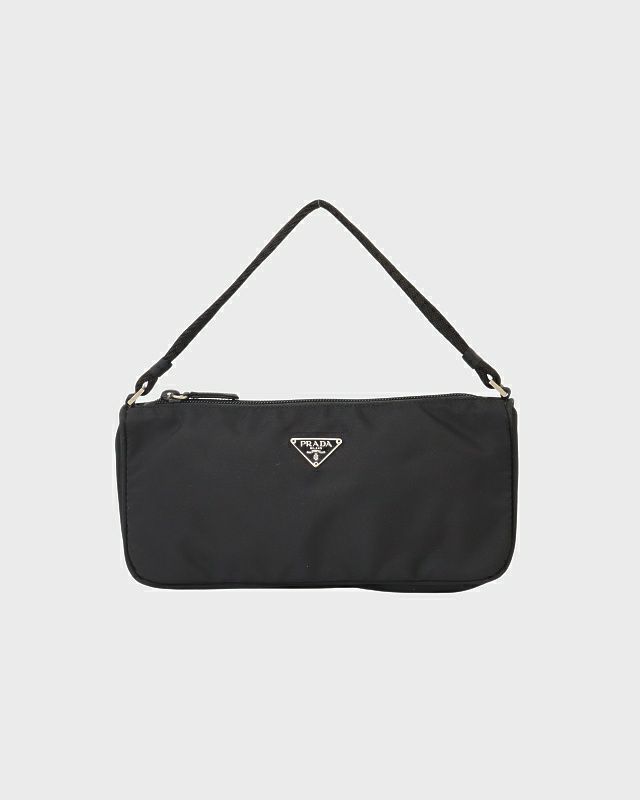 入手困難 ワンショルダー 三角ロゴ ナイロン レザー PRADA 三角ロゴ金具ナイロンワンショルダーバッグ | Hedy