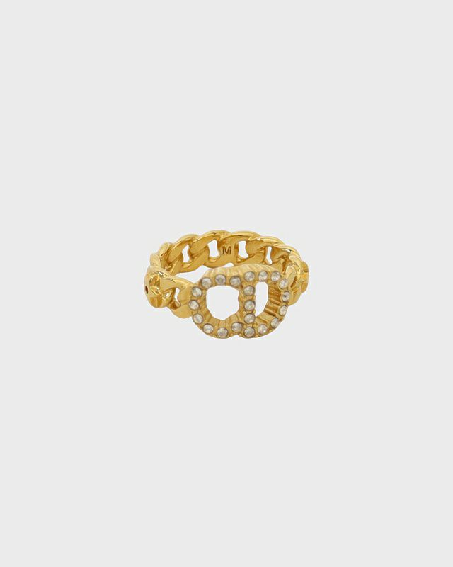 Dior ストーン付きリング Sサイズ Dior】ディオール DIORロゴ リング・指輪 レディース 11号 S