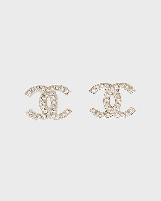 CHANEL COCOラインストーンピアス | Hedy