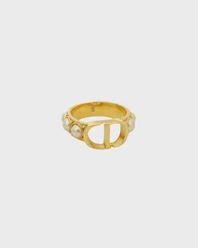 【極美品】 DIOR CD ロゴ リング Lサイズ ゴールド パール 楽天市場】クリスチャンディオール CHRISTIAN DIOR リング 指輪
