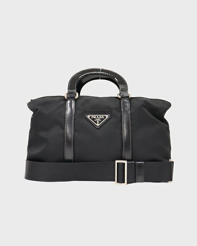 かっちゃん　PRADA 三角プレート 2way ボストンバッグ ナイロン PRADA 三角ロゴ金具ナイロンレザー2Wayバッグ | Hedy