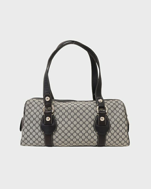 CELINE マカダム柄キャンバスショルダーバッグ | Hedy