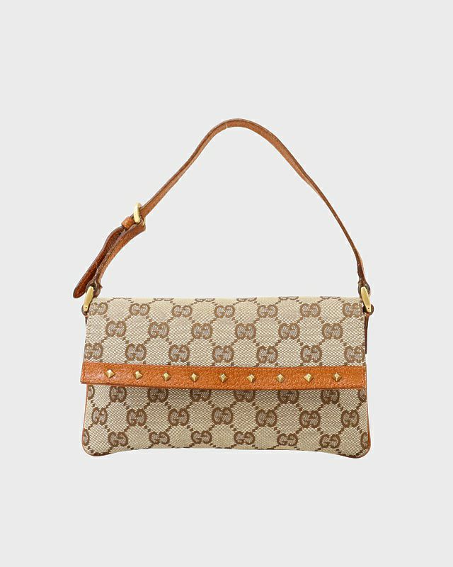 GUCCI GGキャンバススタッズショルダーバッグ | Hedy