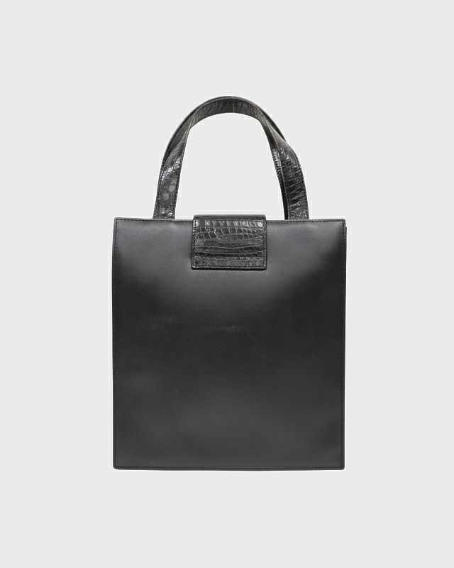 ✨希少・タグ付き✨　セリーヌ　レザー　ロゴプレート　トートバッグ　ハンドバッグ CELINE（セリーヌ） ハンドバッグ Small Cabas スモール カバ タイス