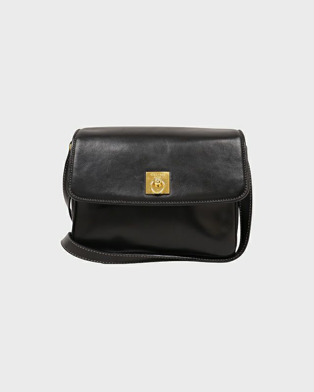 CELINE ガンチーニ金具レザーショルダーバッグ | Hedy