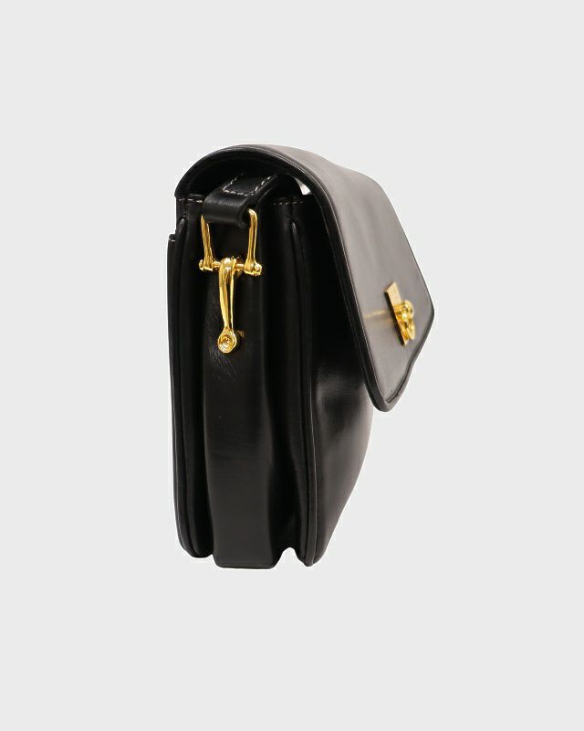 CELINE ガンチーニ金具レザーショルダーバッグ | Hedy