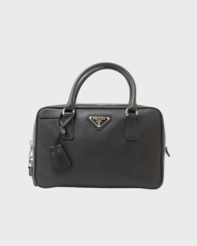 PRADA 三角ロゴ金具キャンバスハンドバッグ | Hedy