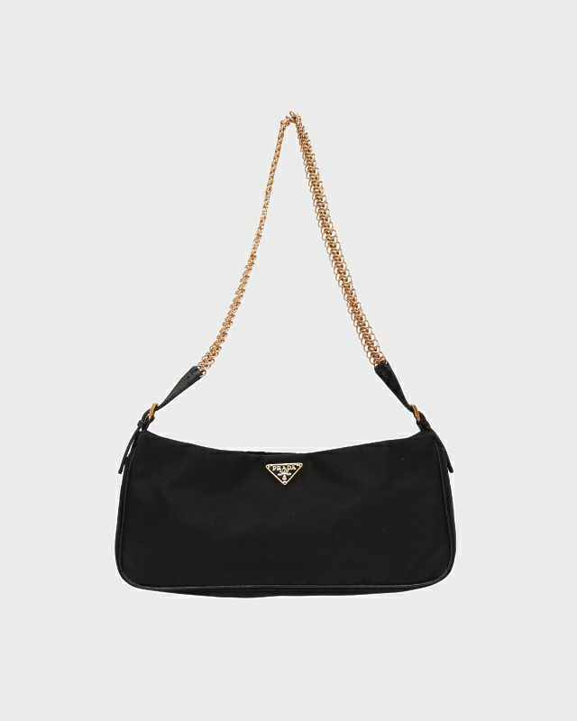 PRADA 三角ロゴ金具ナイロンチェーンワンショルダーバッグ | Hedy
