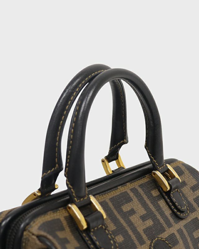 超希少✨FENDI ミニボストン マイクロ ショルダー金具 ズッカ柄　2way 超希少✨FENDI ミニボストン マイクロ ショルダー金具 ズッカ柄2way