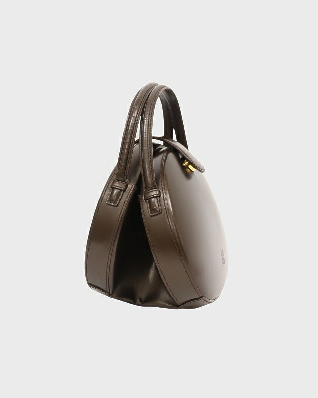 LOEWE アナグラムレザーラウンドハンドバッグ | Hedy