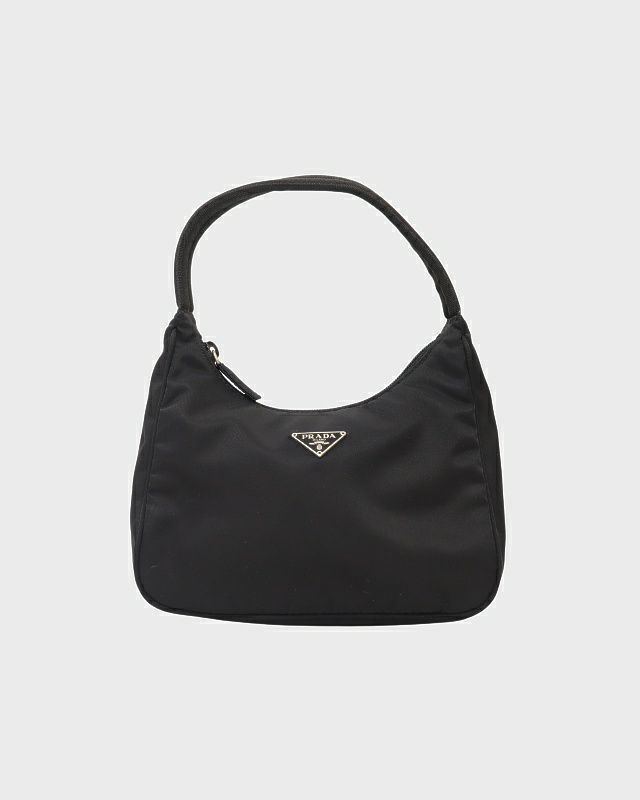 PRADA 三角ロゴ金具ナイロンハンドバッグ | Hedy