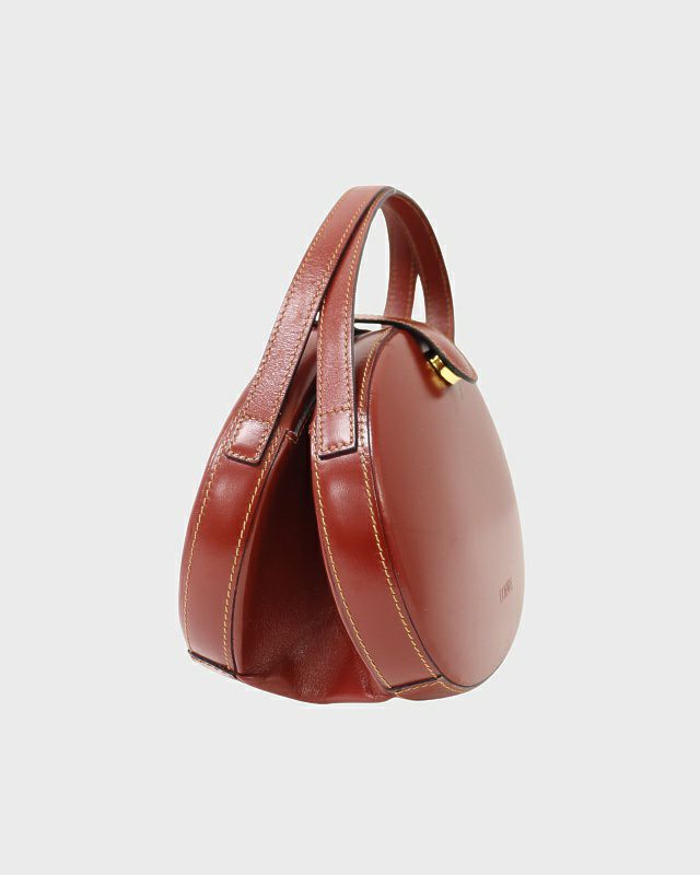 ☆未使用・保存袋付☆LOEWE アナグラム ラウンド 丸型 レザーハンドバッグ LOEWE アナグラムレザーラウンドハンドバッグ | Hedy