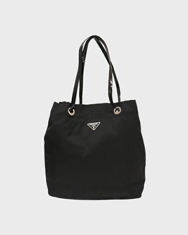 q88【美品】プラダ　三角ロゴ　ナイロン　レザー　トートバッグ　ワンショルダー. q88【美品】プラダ 三角ロゴ ナイロン レザー トートバッグ ワン