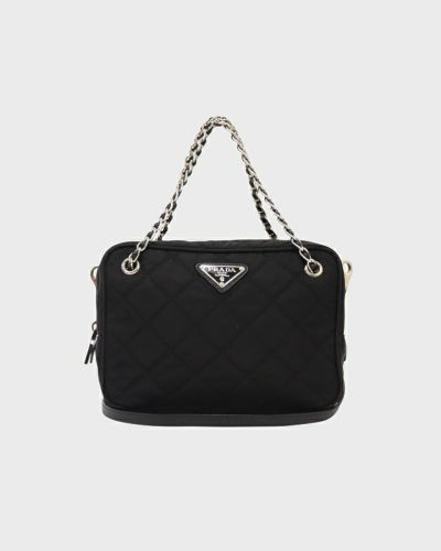 PRADA 三角ロゴ金具ナイロンレザーワンショルダーバッグ | Hedy