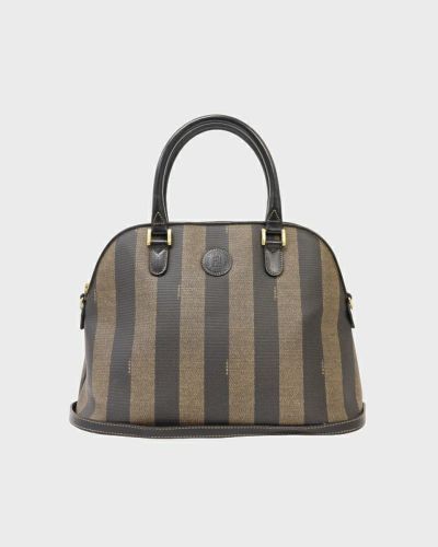 CELINE サークルロゴレザーハンドバッグ | Hedy