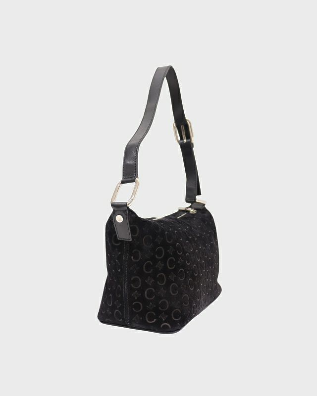 CELINE Cマカダム柄スエードワンショルダーバッグ | Hedy