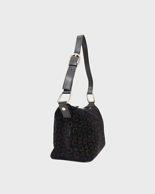 CELINE Cマカダム柄スエードワンショルダーバッグ | Hedy