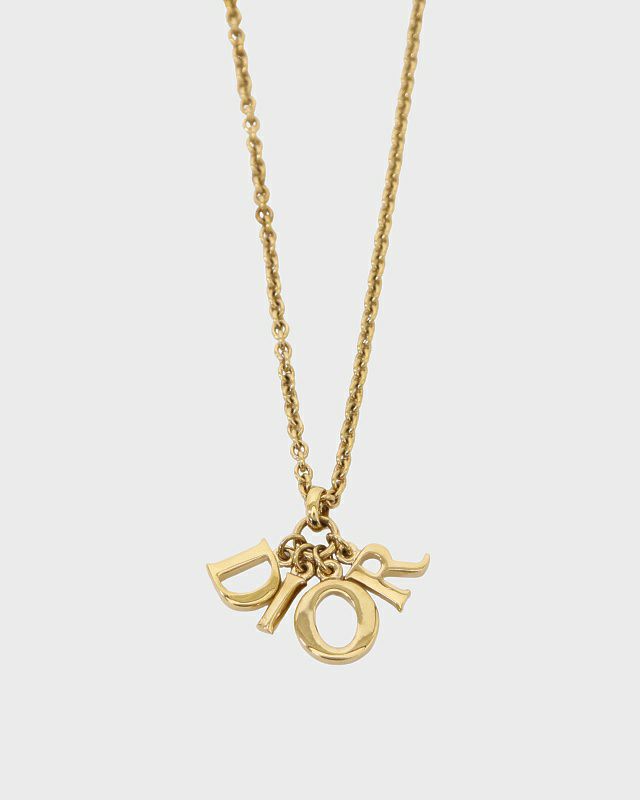 DIOR ロゴチャームネックレス | Hedy