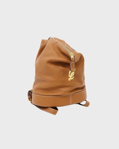 LOEWE ロエベ ヴィンテージ ショルダーバッグ レザー 軽量 ライトブラウン LOEWE（ロエベ） ショルダーバッグ CYLINDER POCKET シリンダー