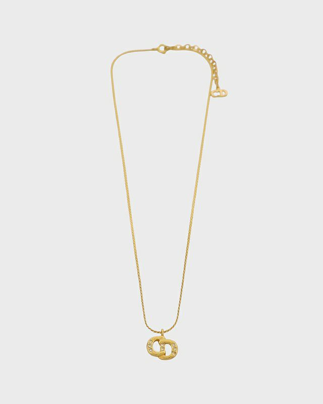 DIOR CDラインストーンネックレス | Hedy