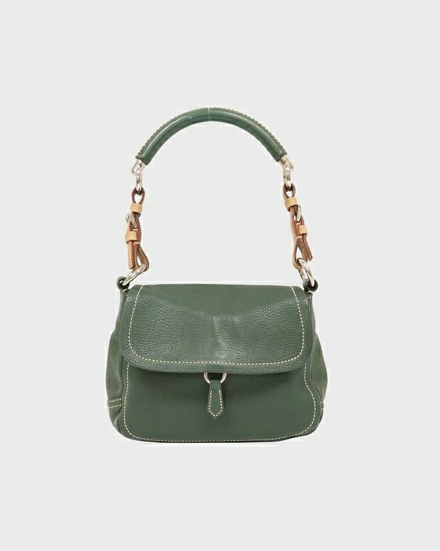 PRADA 三角ロゴ金具レザーワンショルダーバッグ | Hedy