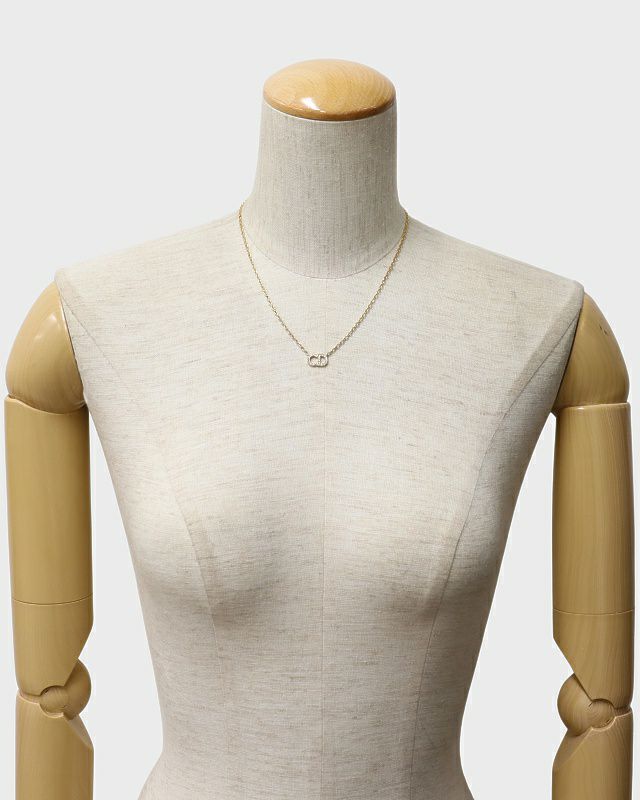 DIOR CDラインストーンネックレス | Hedy