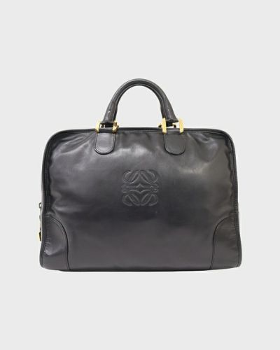 美品 LOEWE ロエベ アマソナ 50 ボストン バッグ Vintage 黒 美品】ロエベ LOEWE アマソナ50 ボストンバッグ 旅行バッグ アナグラム