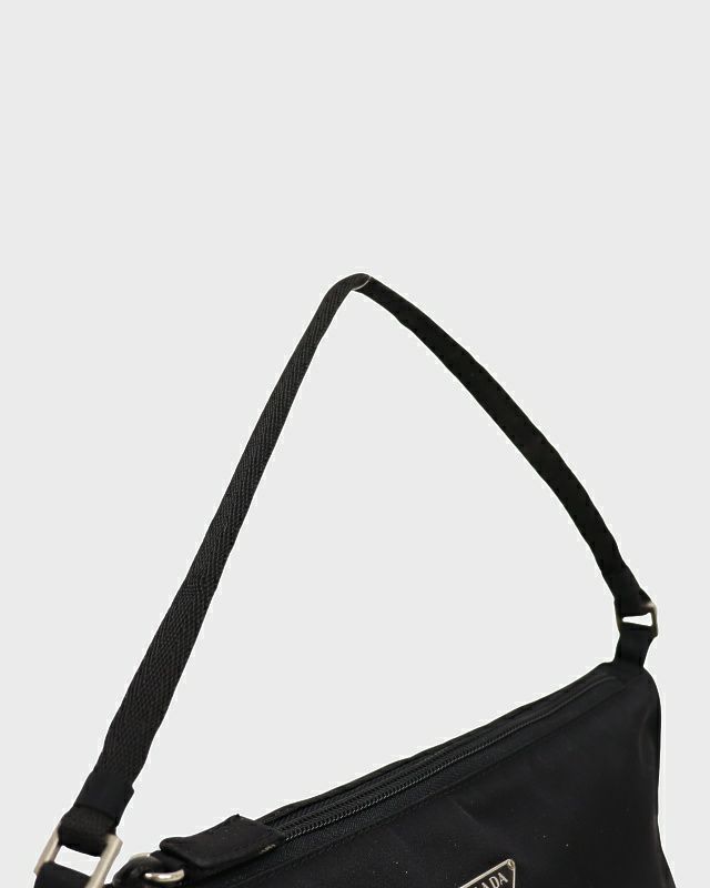 プラダ ハンドバッグ ワンショルダーバッグ ナイロン レザー 三角ロゴ 肩掛け PRADA(プラダ) 90's~ Nylon leather one-shoulder bag ナイロン レザー