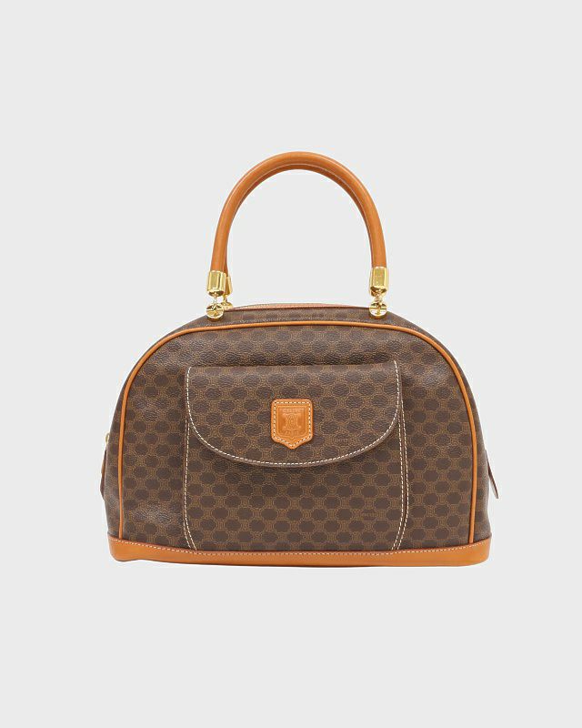 CELINE マカダム柄サークルロゴ金具ショルダーバッグ | Hedy