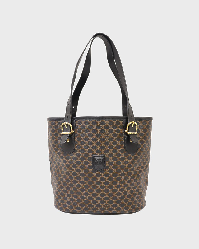 CELINE マカダム柄ブラゾン刻印トートバッグ | Hedy