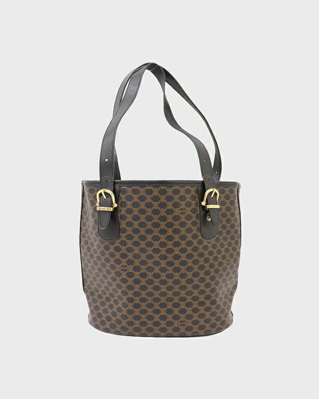 CELINE マカダム柄ブラゾン刻印トートバッグ | Hedy