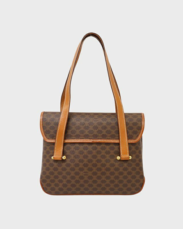 CELINE マカダム柄トリオンフハンドバッグ | Hedy