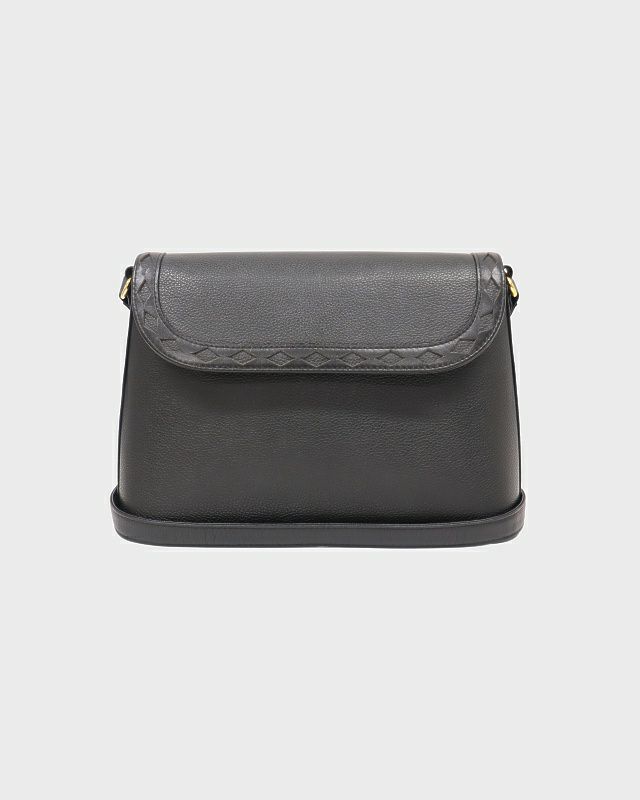 GUCCI インターロッキングレザーショルダーバッグ | Hedy