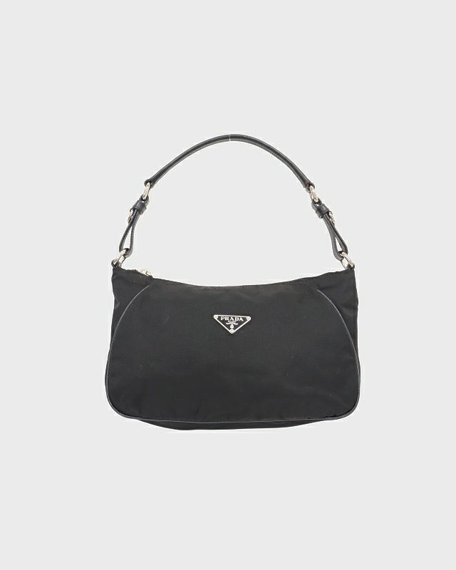 PRADA 三角ロゴ金具ナイロンレザーワンショルダーバッグ | Hedy