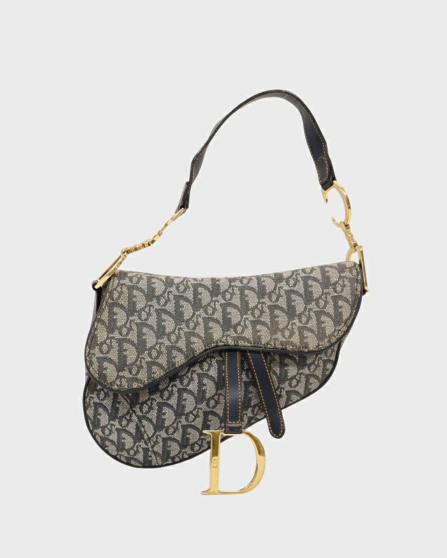 希少色・パープル Christian Dior トロッター サドルバッグ保存袋
