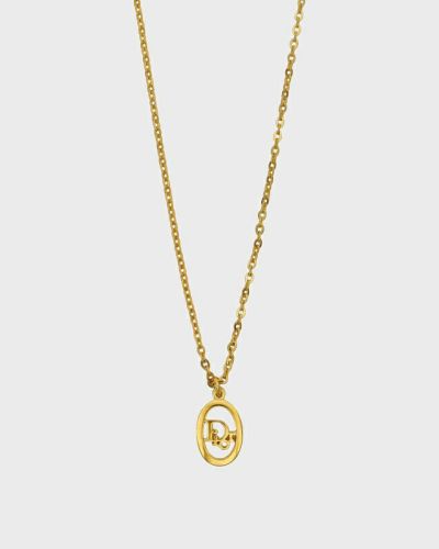 DIOR <br>ロゴオーバルネックレス　