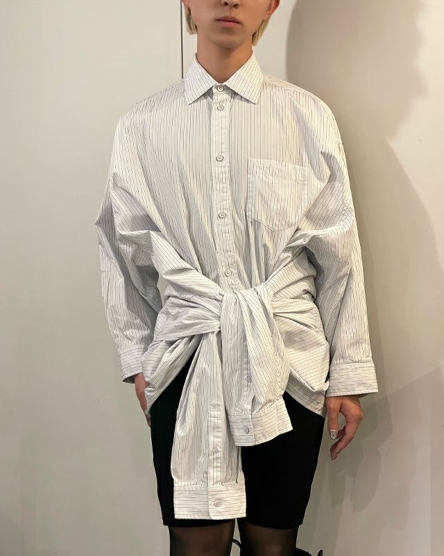 BALENCIAGA ストライプシャツワンピース 楽天市場】【バレンシアガ】Balenciaga 19年 ノースリーブ