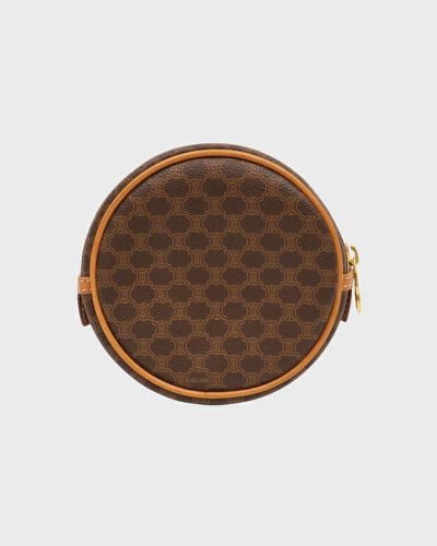 CELINE マカダム柄 コインケース オールドセリーヌ コインケース 小銭入れ マカダム柄 茶
