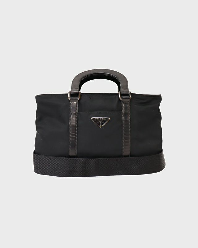 PRADA 三角ロゴ金具ナイロンレザー2Wayバッグ PRADA 三角ロゴ金具ナイロンレザー2Wayバッグ | Hedy