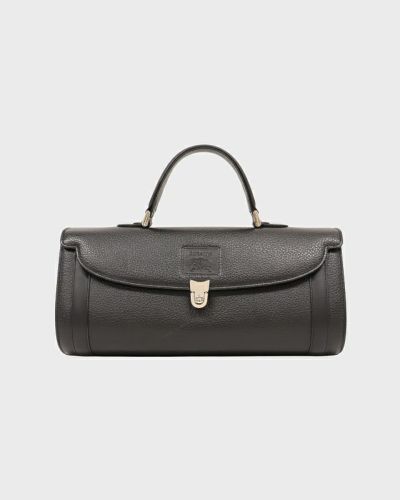 美品 BALLY バリー Bロゴ オーストリッチ ハンドバッグ ターン